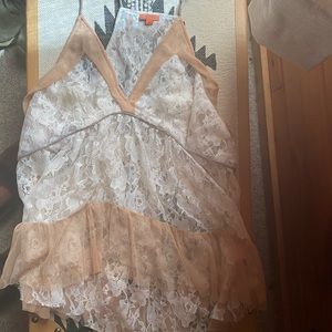 Chan Luu lace tank top